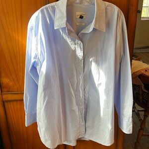 Light blue oversize button down